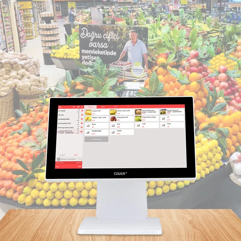 GS-A4 Complete Set Set Touch Ecrece Pos Machine Point of Sale Terminal System для продажи