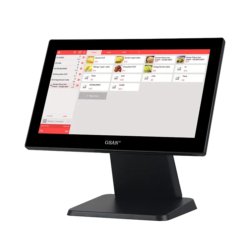 GS-A4 Complete Set Set Touch Ecrece Pos Machine Point of Sale Terminal System для продажи