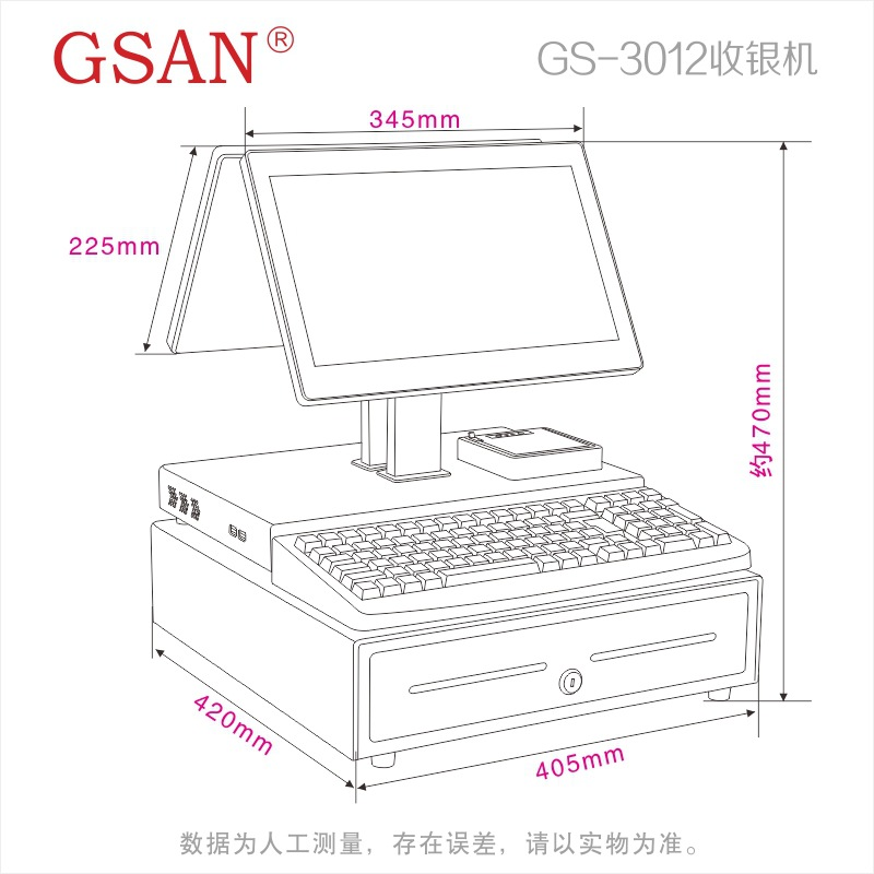 POS SYSTEM Размер