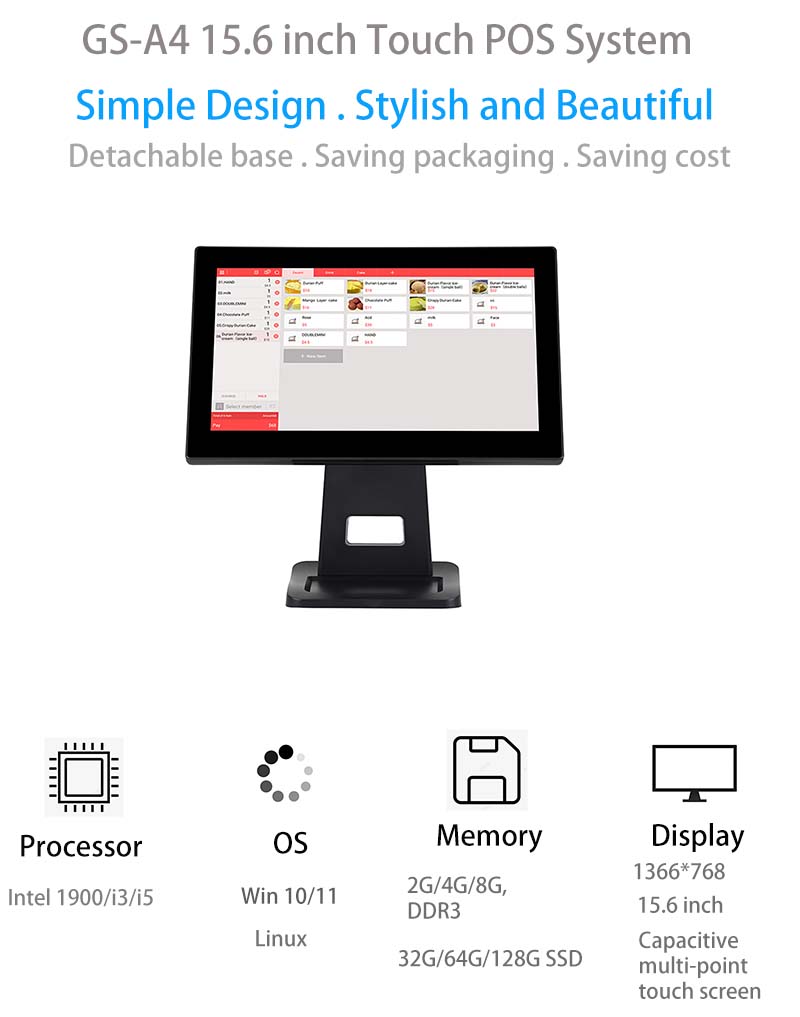 A4 15.6 '' Touch POS System A4 