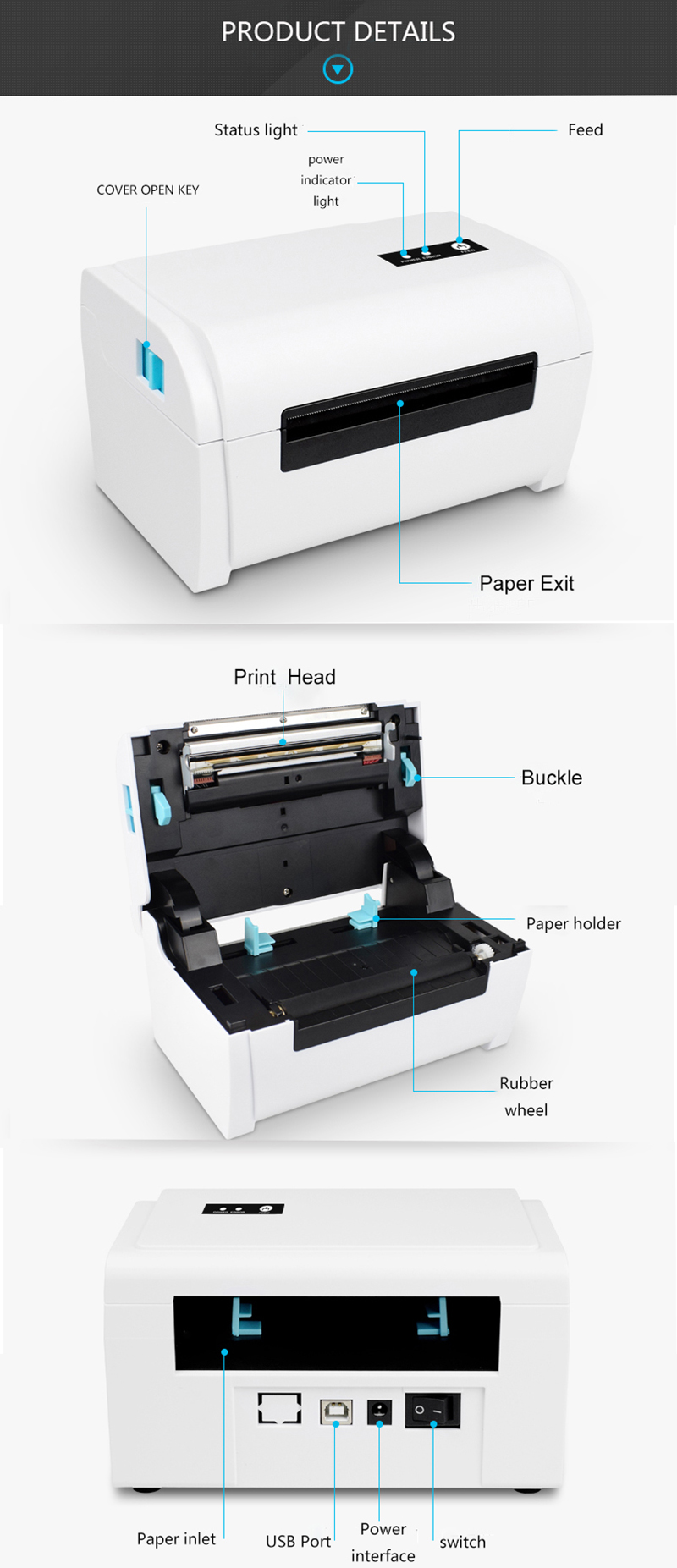 GS-8600 POS Thermal Printer подробно описывает 