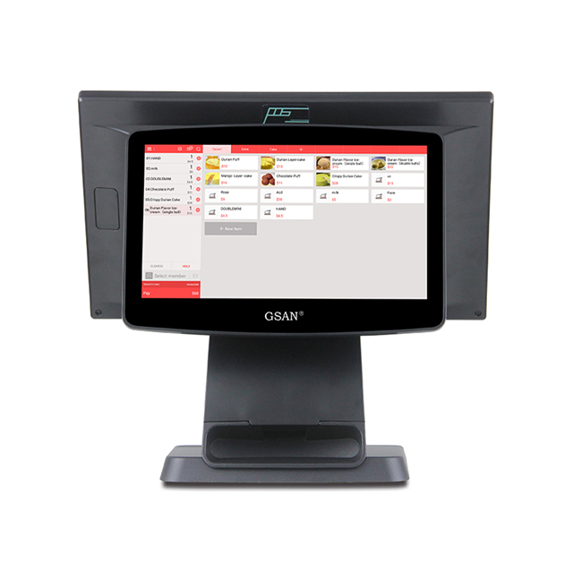 GS-T3 Restaurant Restaurant Retail Cashier Machine All in One Sounkscreen POS System