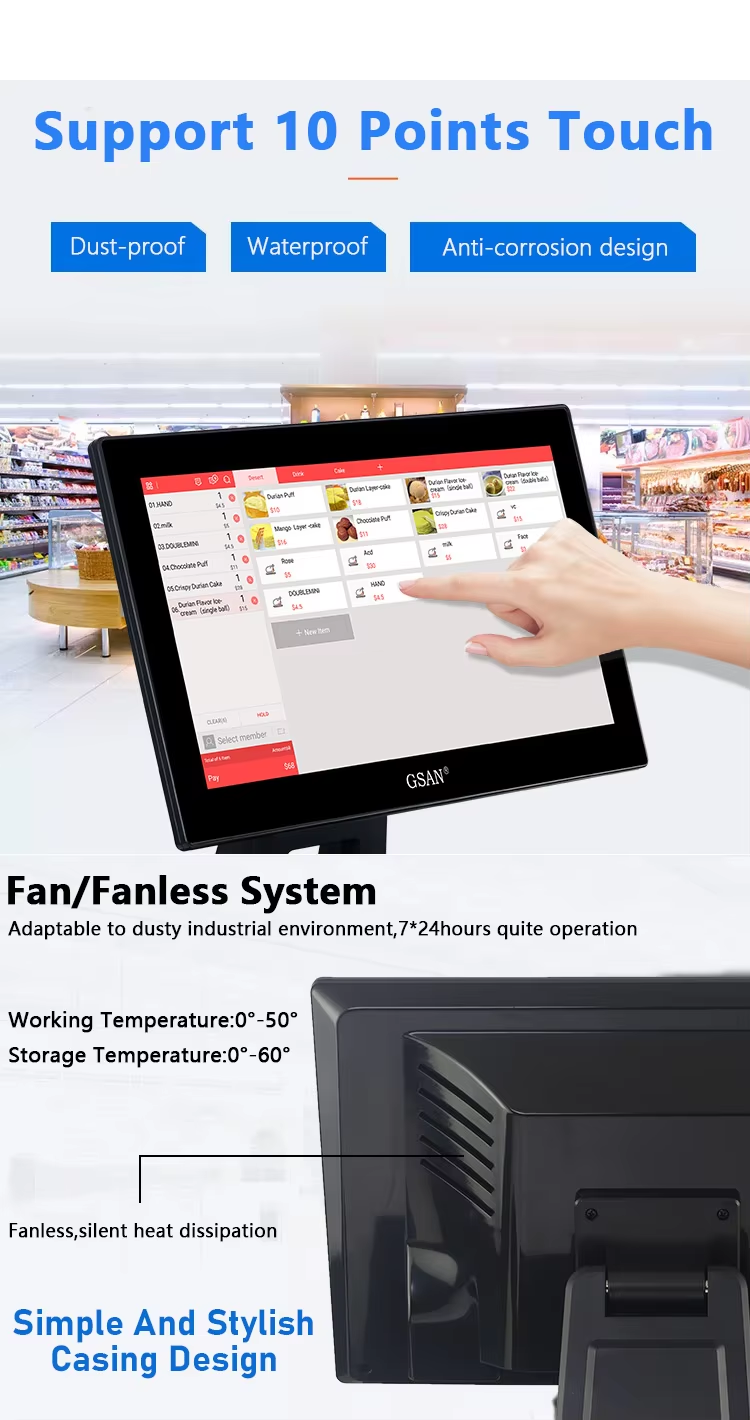 10-точечная емкостная сенсорная система POS System 
