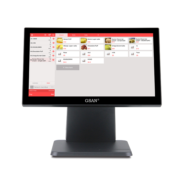 GS-T3 Restaurant Restaurant Retail Cashier Machine All in One Sounkscreen POS System