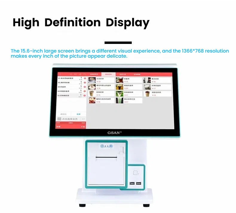 Высокая определение дисплея POS System 