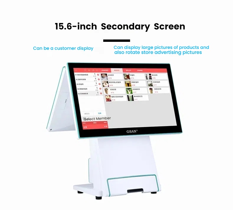 Двухэкранный POS SYSTEM SYSTEM SYSTEM DESIGN 