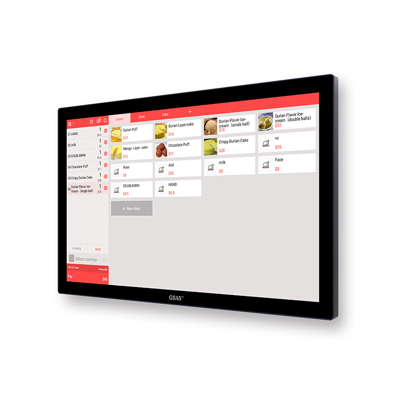 27-дюймовый настенный промышленный компьютер