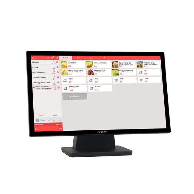 GS-A8 Промышленный ПК с емкостным сенсорным дисплеем 23,8 дюйма для промышленности