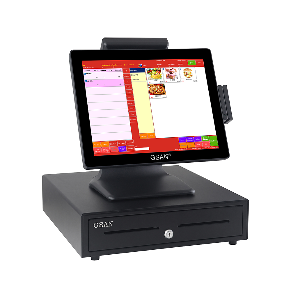 GS-A2 Кассовый регистр Touch POS System Terminal All in One Machine