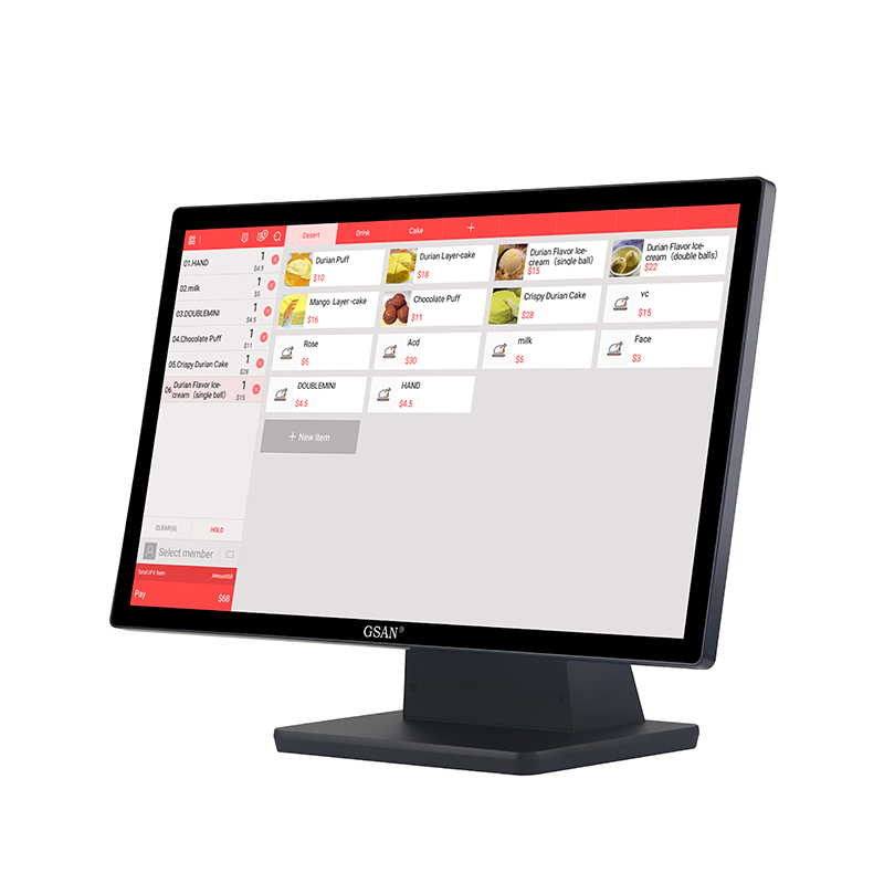 GS-A8 Промышленный ПК с емкостным сенсорным дисплеем 23,8 дюйма для промышленности